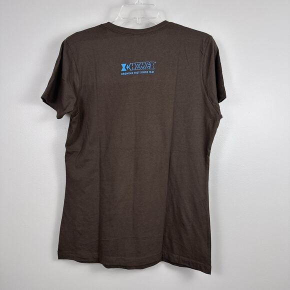 Chemex Women’s XL T-Shirt Baby Tee Brown Logo Coffee Tee 100% Cotton - Picture 5 of 7